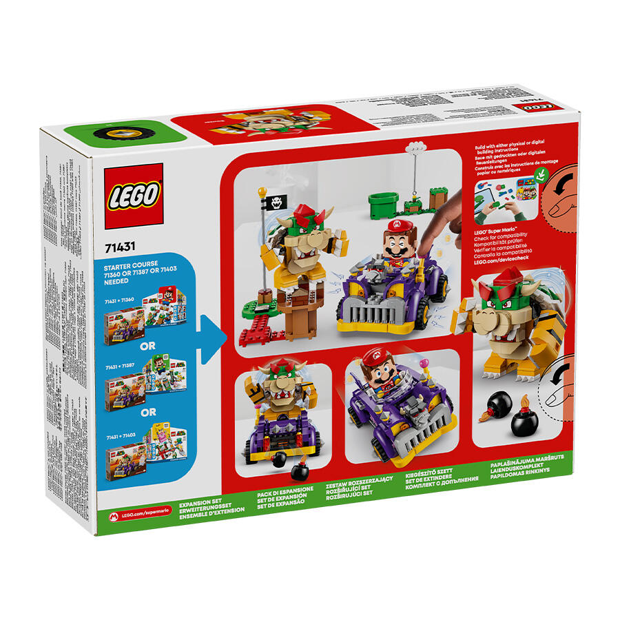 ليجو سوبر ماريو مكعبات بناء سيارة باوزر ماسل مكعبات التركيب LEGO