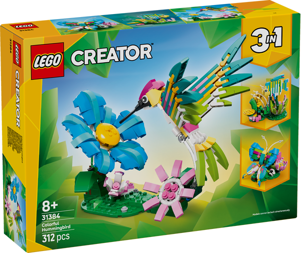 ليجو كريتور طائر الطنان الملون 31384 مكعبات التركيب LEGO