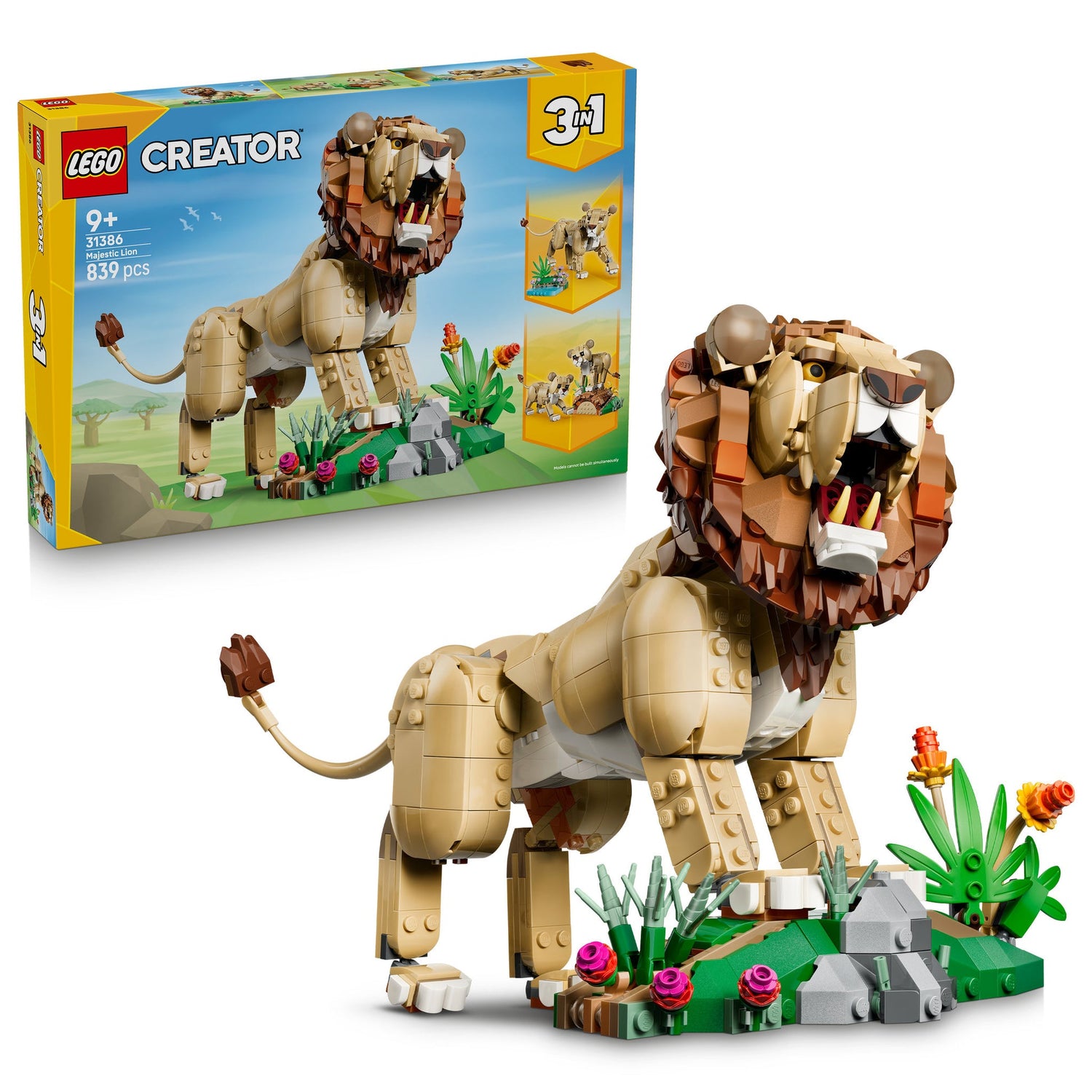 لي[و كريتور 3 في 1 الحيوانات البرية 31386 مكعبات التركيب LEGO