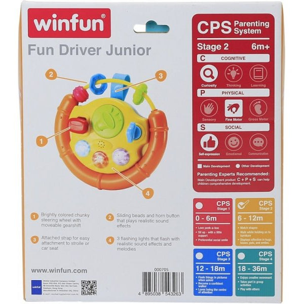 وين فن لعبة عجلة قيادة سيارة مواليد تفاعلي WinFun