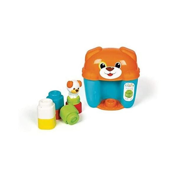 كليمنتوني دلو المكعبات بتصميم جرو مكعبات التركيب Clementoni