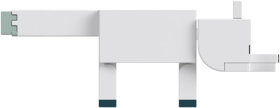 ماين كرافت مجسم الثعلب القطبي مجسمات الحيوانات Minecraft