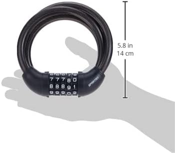 سبارتان قفل كابل مدمج 180 سم اكسسوارات الدراجة SPARTAN