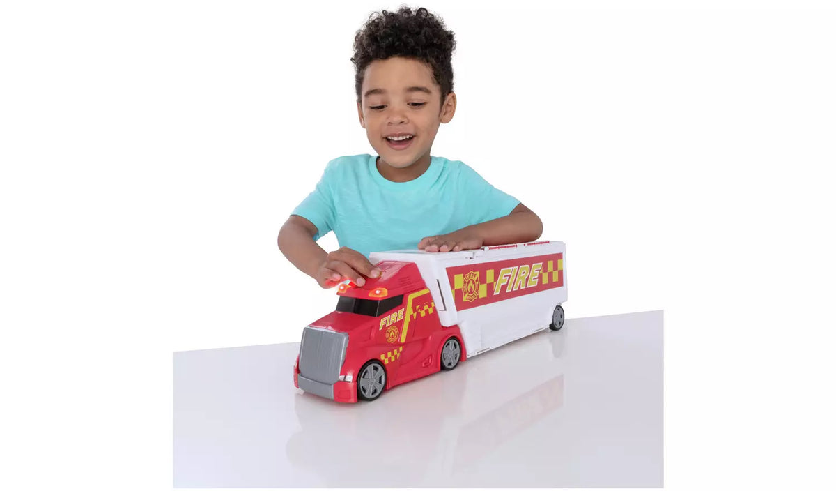 تيمسترز لعبة شاحنة إطفاء مع 5 سيارات المركبات المتنوعه Teamsterz