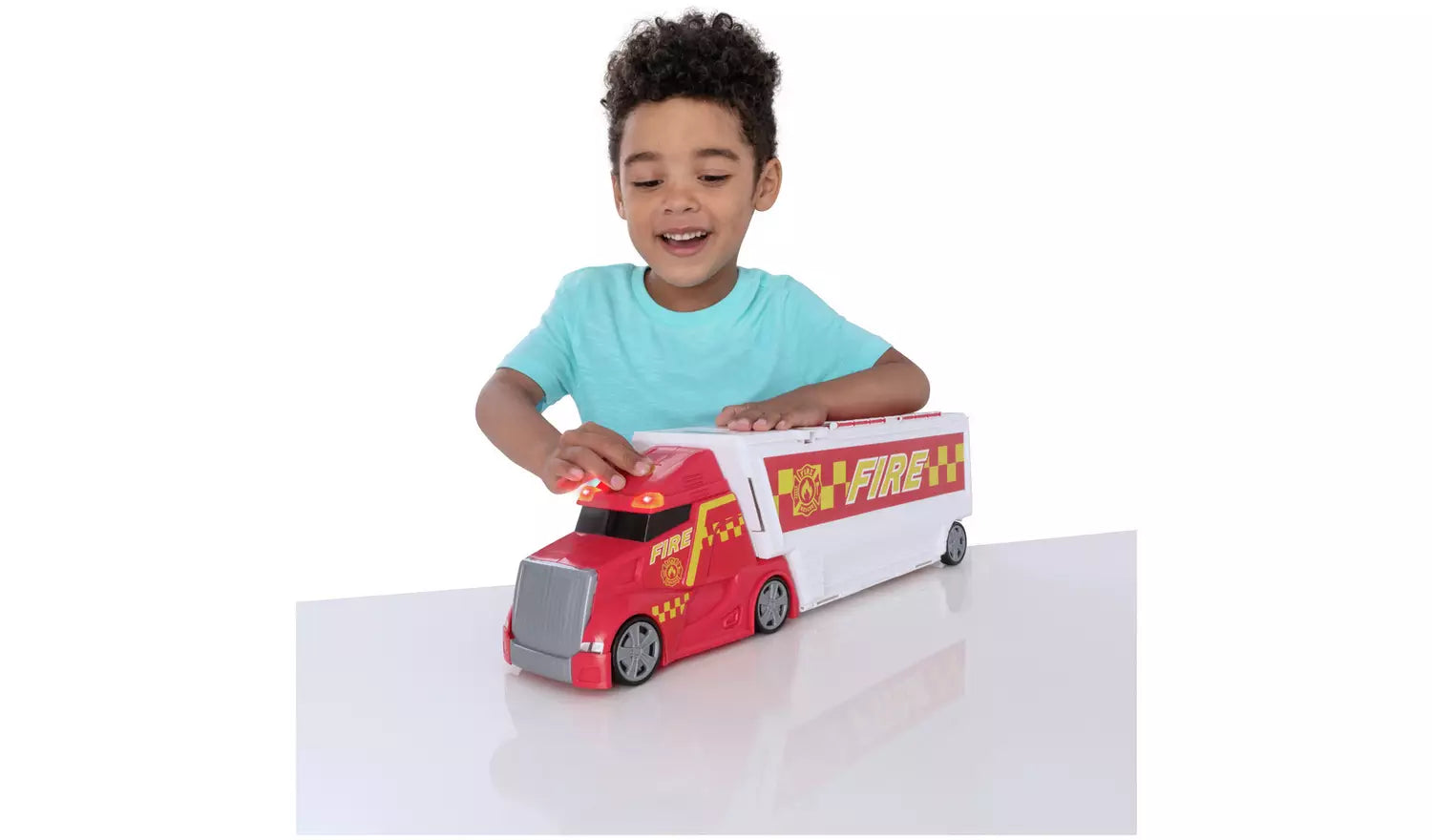 تيمسترز لعبة شاحنة إطفاء مع 5 سيارات المركبات المتنوعه Teamsterz