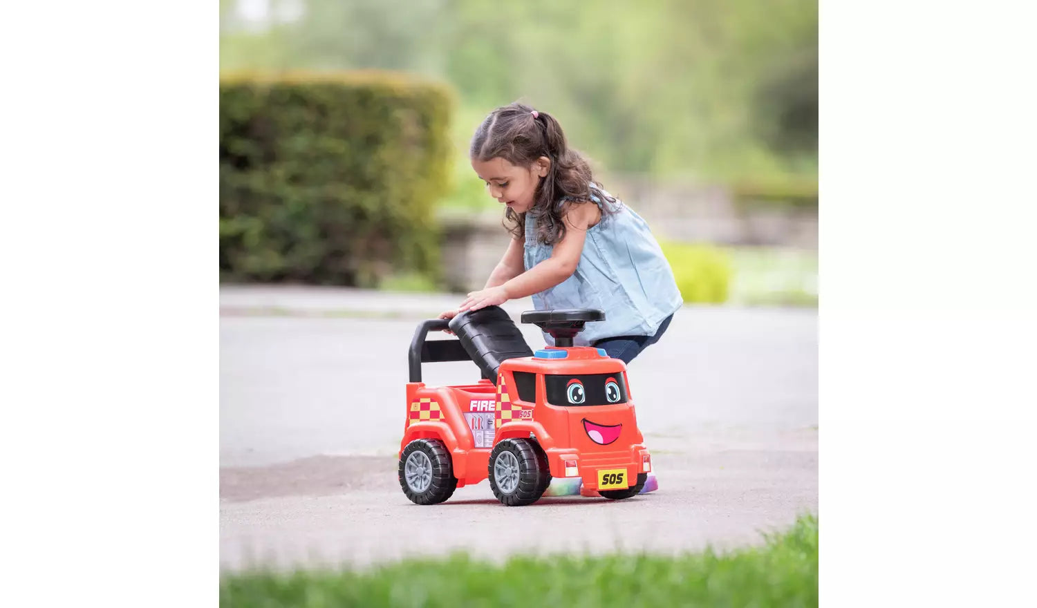 ايفو سيارة إطفاء حمراء مركبات الدف EVO