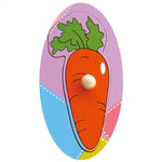 فيجا بزل خشبي مع مقبض بتصميم خضروات العاب البزل VIGA