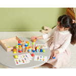 فيجا لعبة مكعبات بناء البرج مكعبات التركيب VIGA