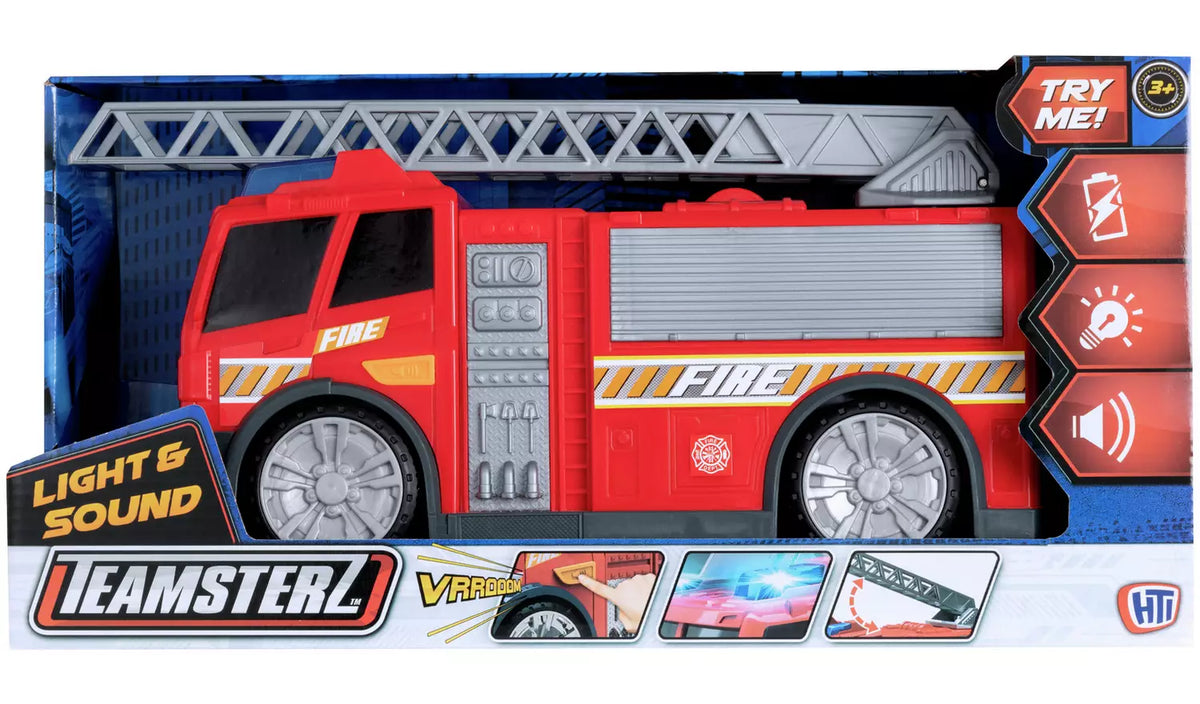 تيمسترز سيارة إطفاء مع إضاءة وصوت مركبات الأطفال Teamsterz
