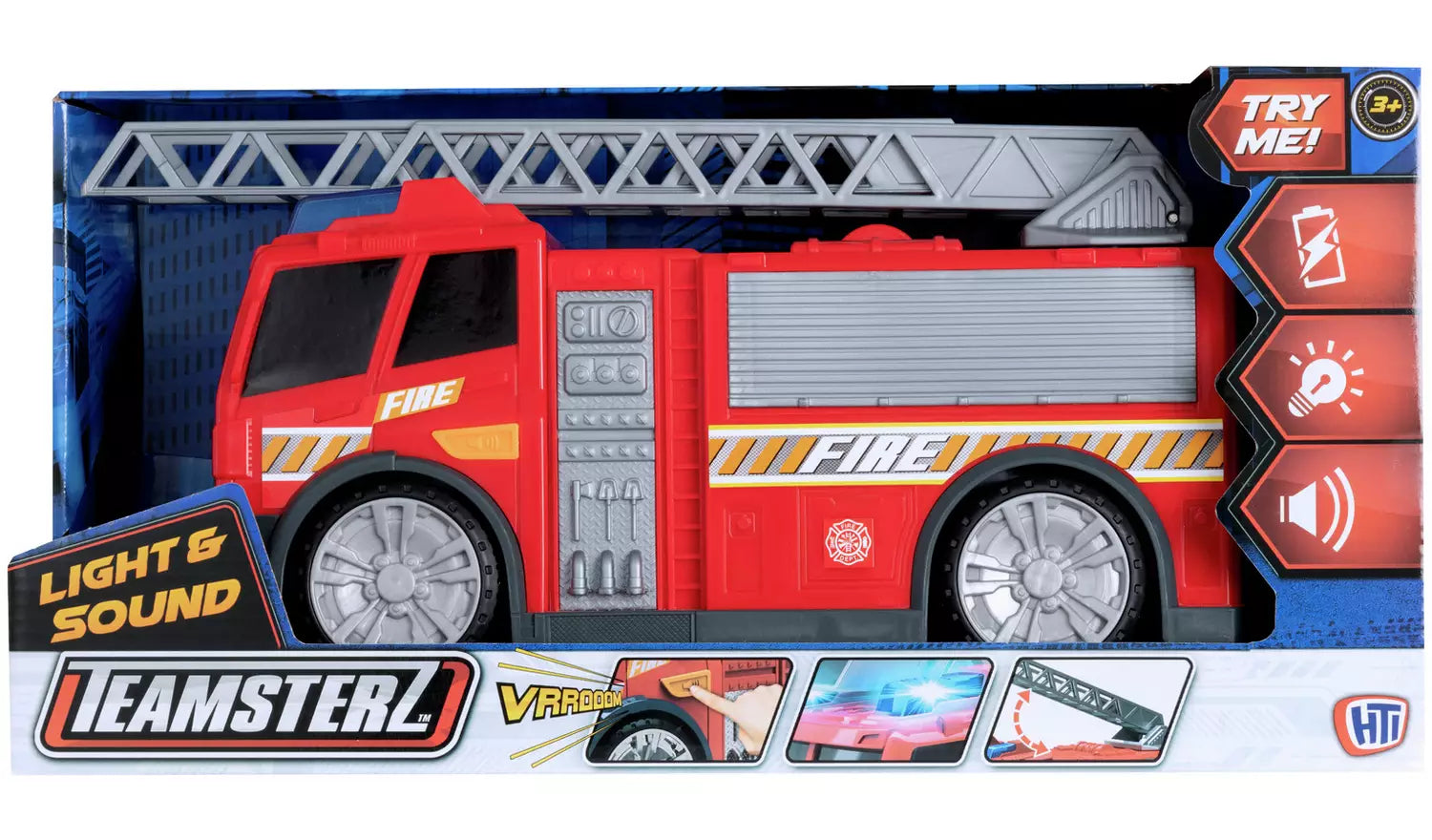 تيمسترز سيارة إطفاء مع إضاءة وصوت مركبات الأطفال Teamsterz