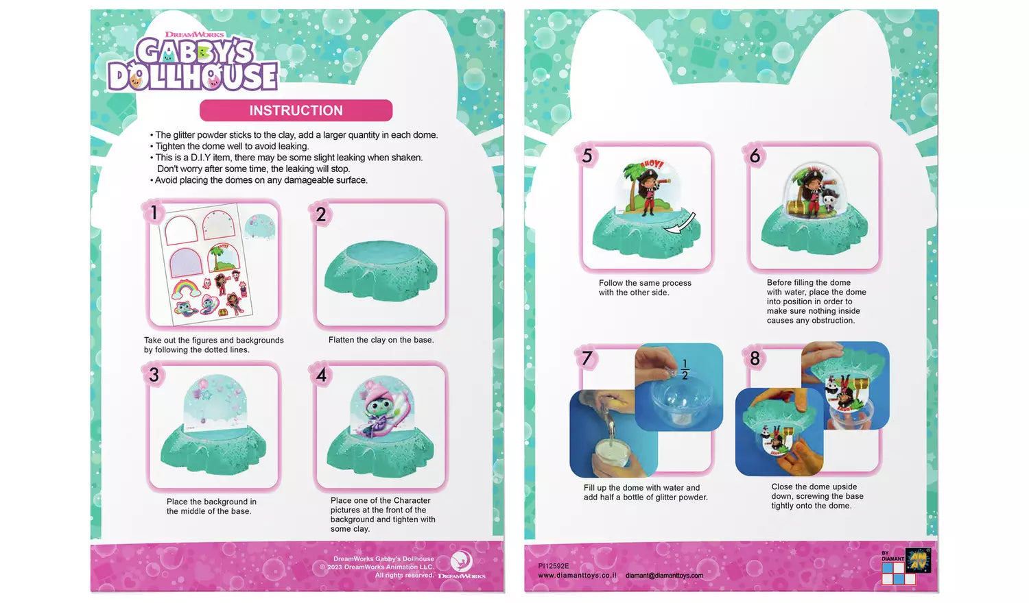 غابي دول هاوس جليتر دومز الخرز والاكسسوارات Gabby Dollhouse
