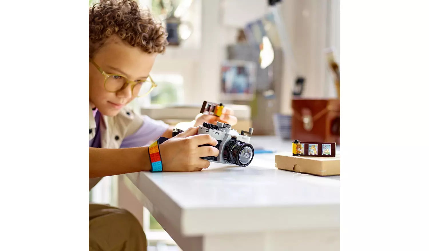 ليجو 31147 كريتور مكعبات بناء 3 في 1 ريترو كاميرا مكعبات التركيب LEGO