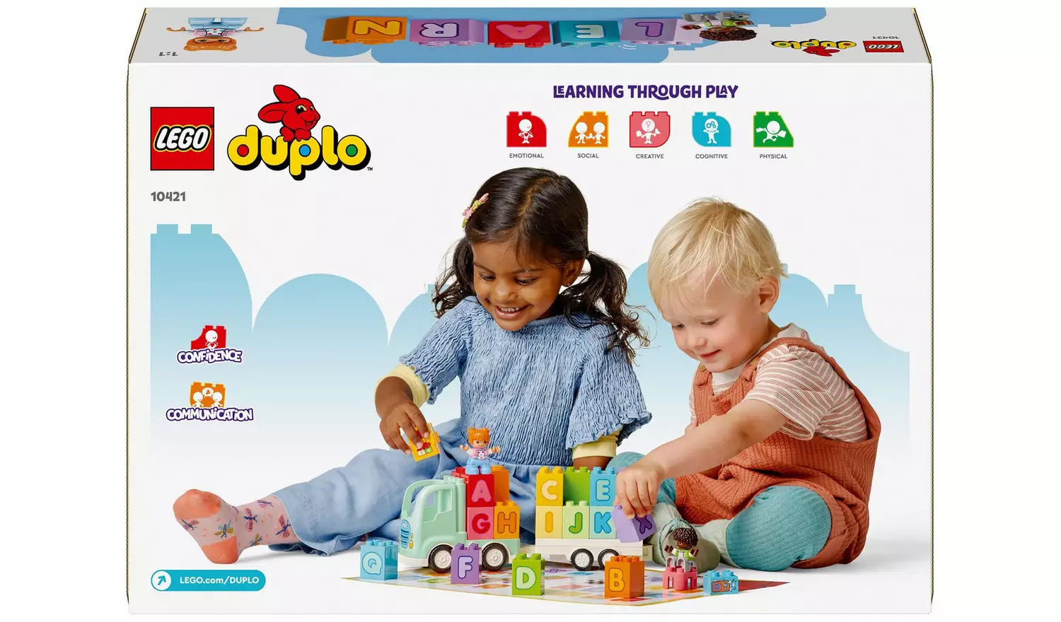 ليجو دبلو لعبة مكعبات بناء شاحنة تاون الابجدية مكعبات التركيب LEGO