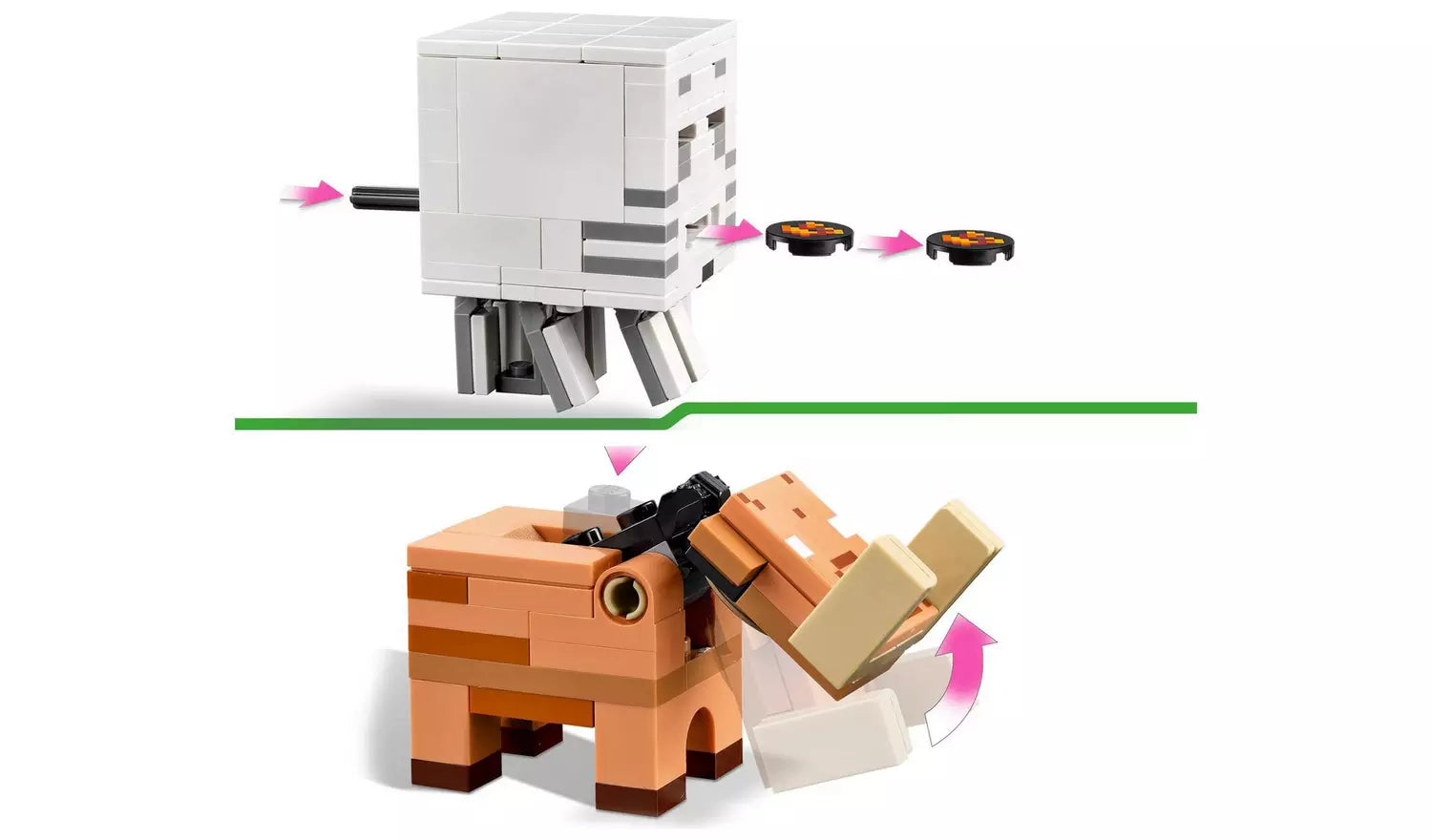 ليجو 21255 ماين كرافت كمين البوابة السفلى مكعبات التركيب LEGO