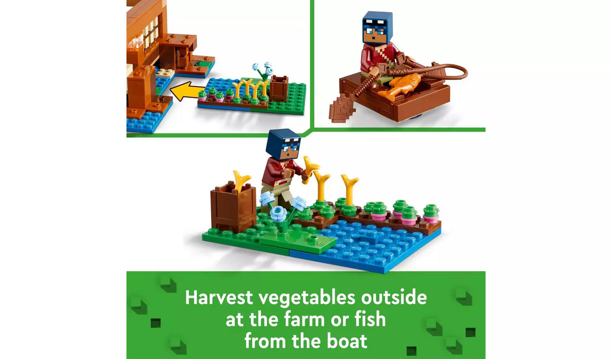 ليجو 21256 ماين كرافت بيت الضفدع مكعبات التركيب LEGO