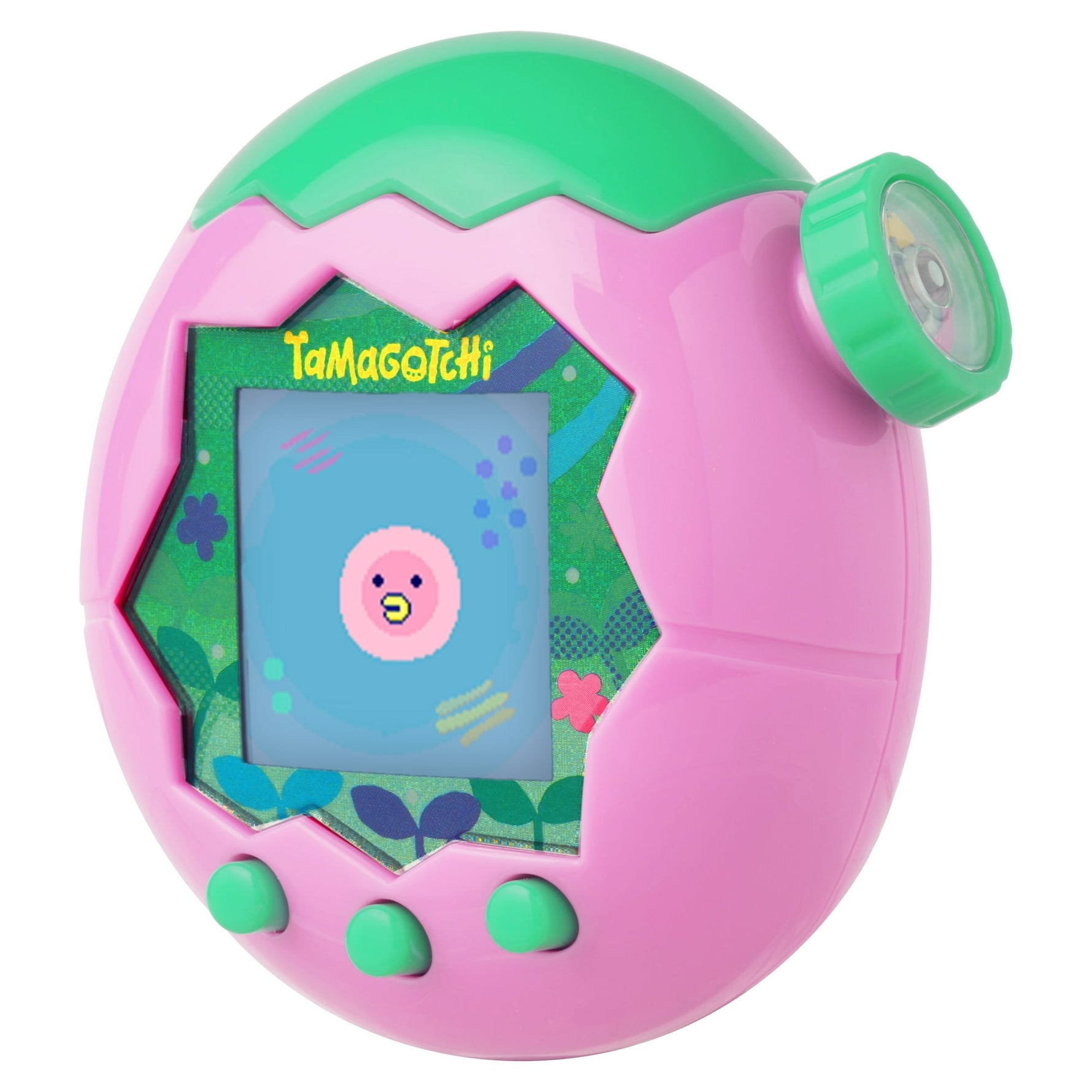 تاماجوتشي حيوان أليف إلكتروني وردي وأخضر ألعاب الكترونية Tamagotchi