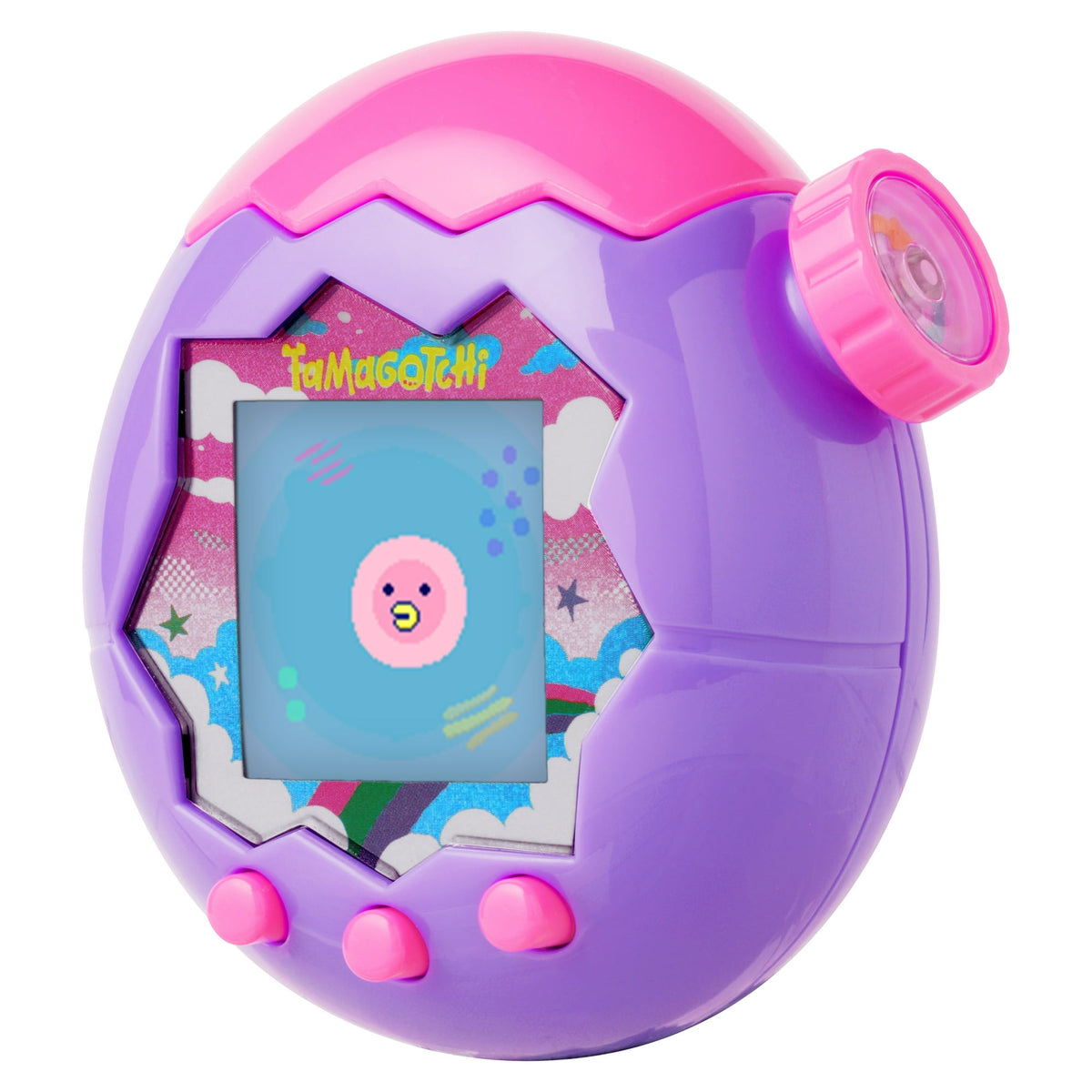 تاماجوتشي حيوان أليف إلكتروني وردي وأرجواني ألعاب الكترونية Tamagotchi