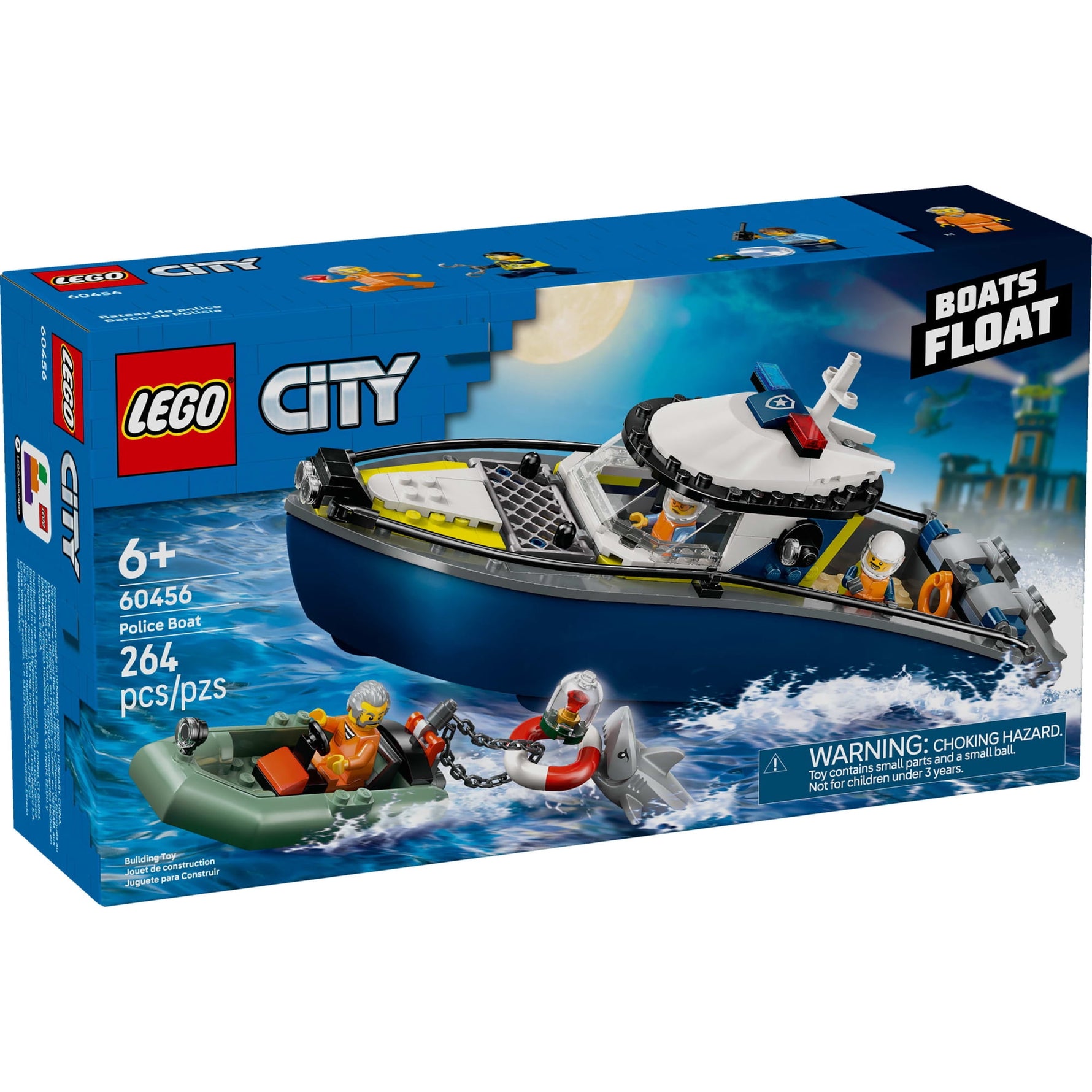 ليجو 60456 سيتي قارب مطاردة الشرطة مكعبات التركيب LEGO