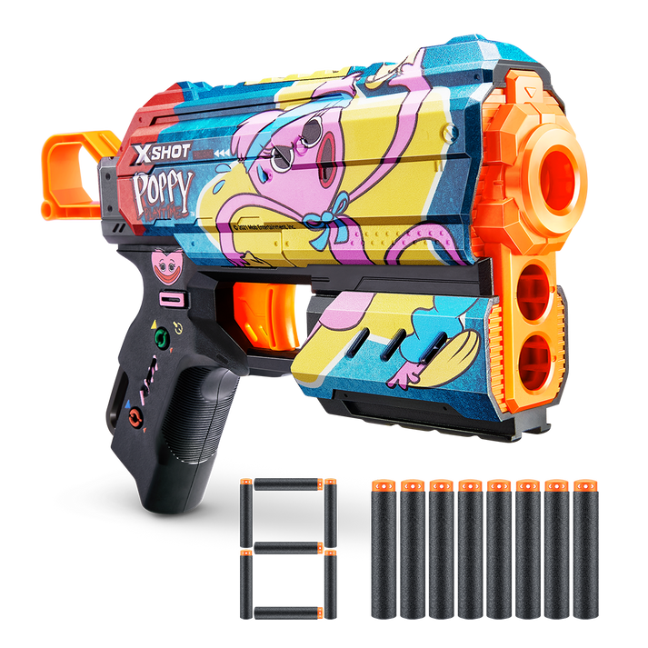 اكس شوت مسدس فلاكس بوبي بلي تايم 8 سهام مسدسات مطاطية Zuru