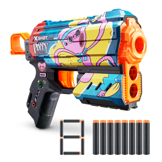 اكس شوت مسدس فلاكس بوبي بلي تايم 8 سهام مسدسات مطاطية Zuru