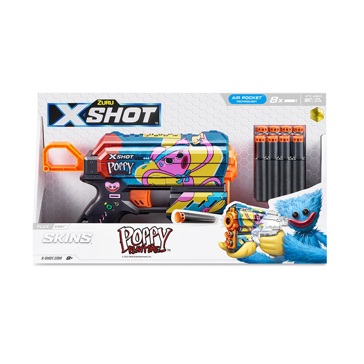 اكس شوت مسدس فلاكس بوبي بلي تايم 8 سهام مسدسات مطاطية Zuru