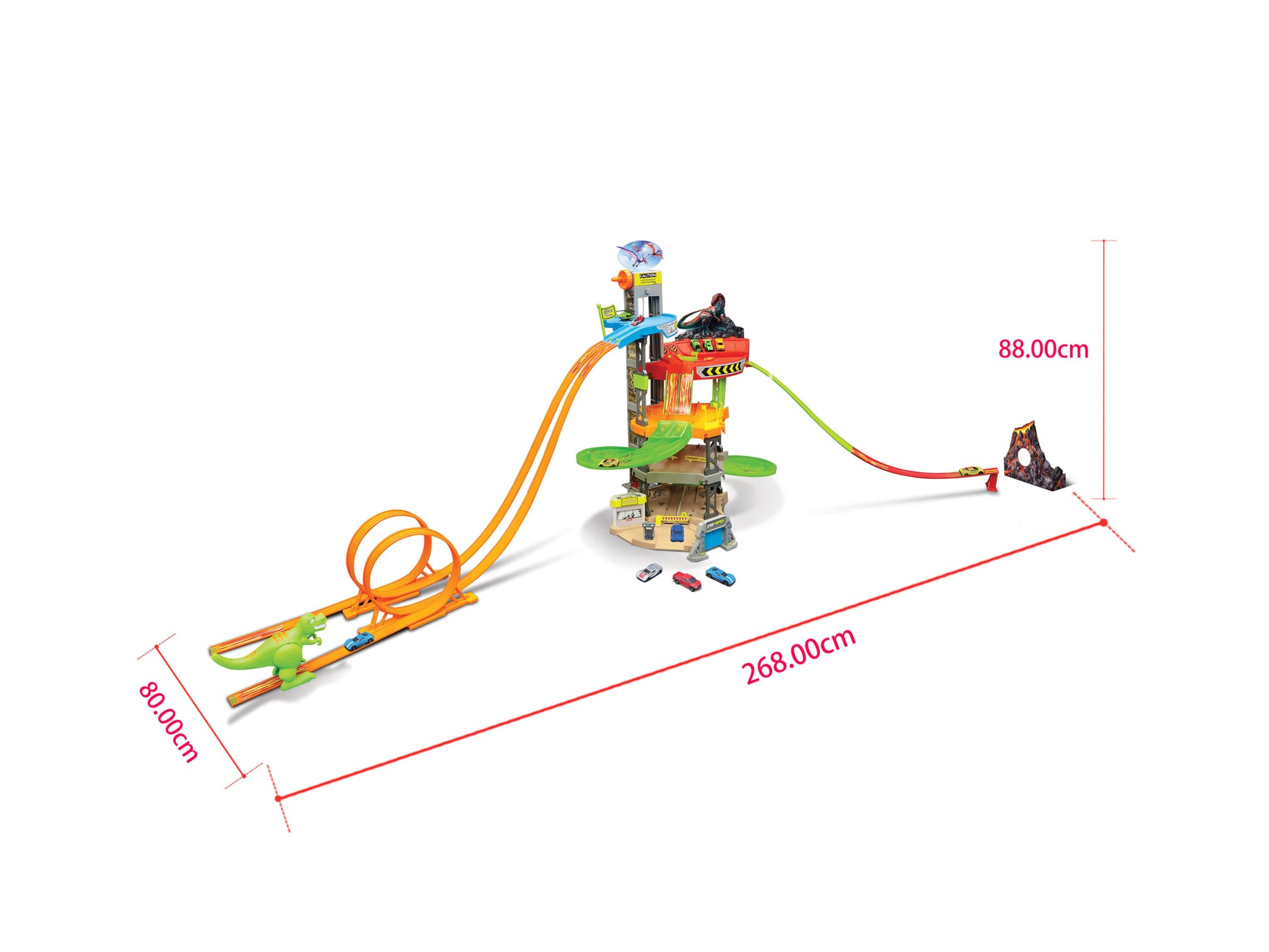 مايستو فريش ميتال ديناصور مركبات مع مسار Maisto