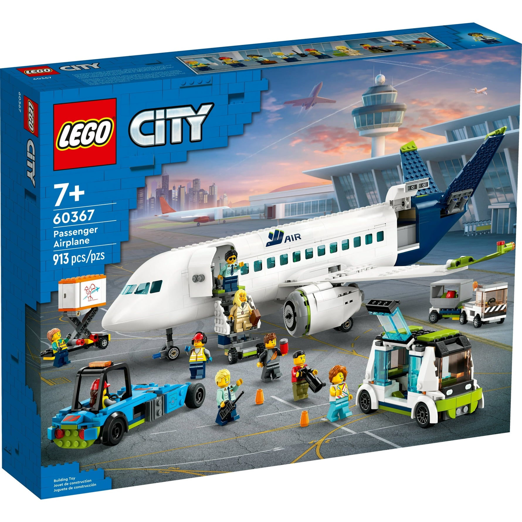 ليجو 60367 سيتي طائرة ركاب المدينة مكعبات التركيب LEGO