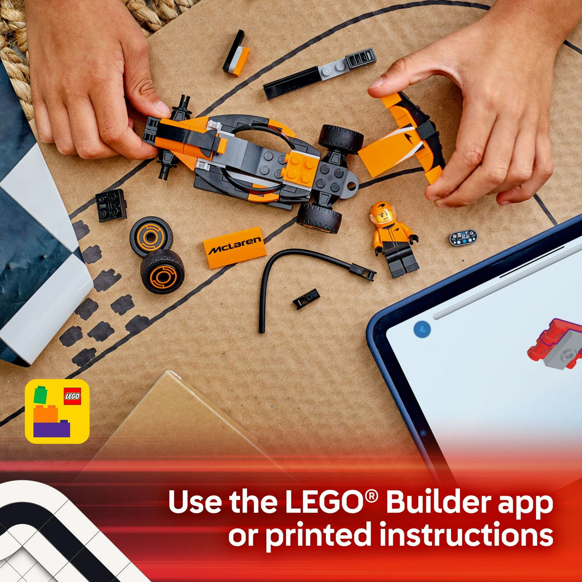 ليجو 60442 سيتي سيارة سباق ماكلارين مكعبات التركيب LEGO