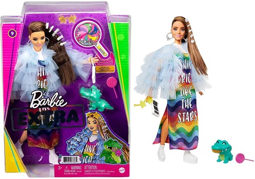 باربي دمية اكسترا بمعطف دمى الشخصيات Barbie