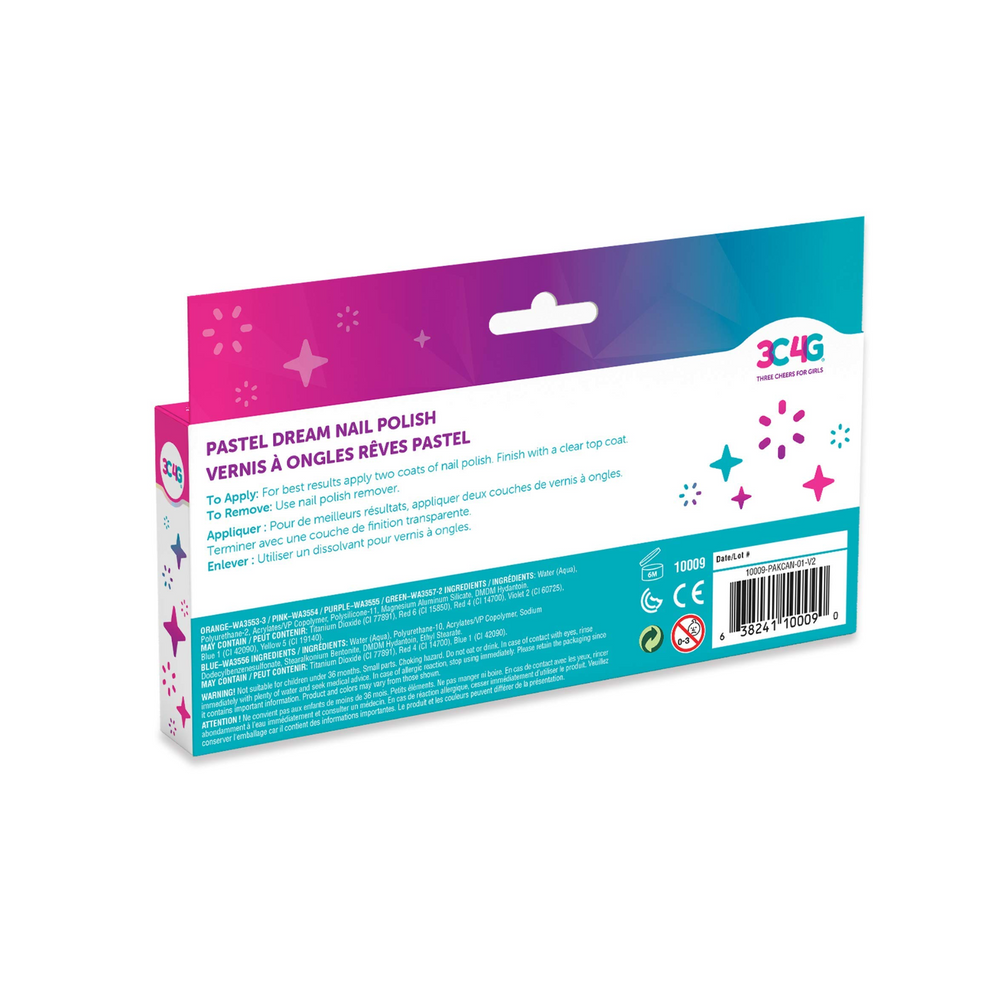 3سي 4 جي طلاء أظافر باستيل دريمز 5 قطع المكياج والتجميل 3C4G