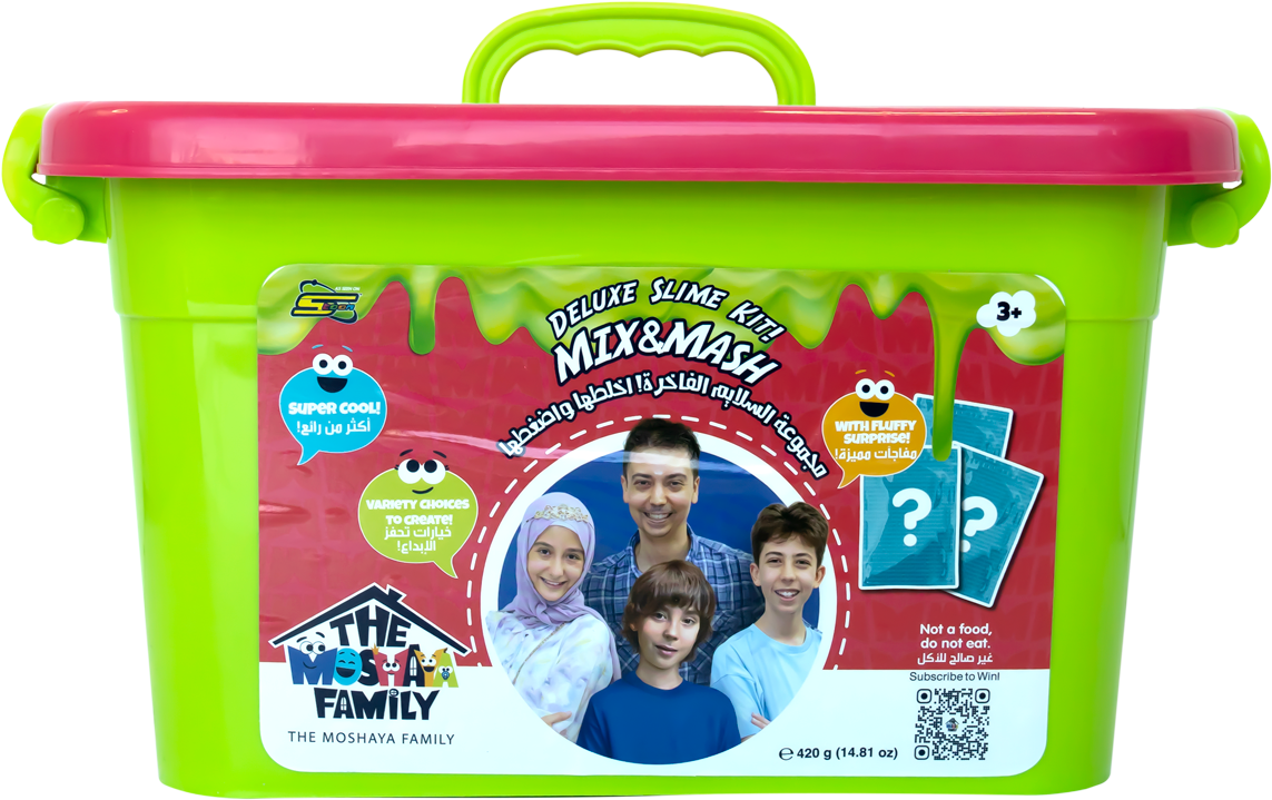 عائله مشيع لعبة بوكس العاب السلايم سلايم The Moshaya Family