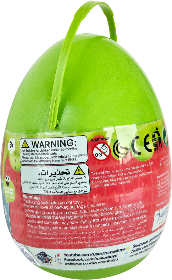 عائله مشيع لعبة بيضة مفاجأة السلايم العملاعقة سلايم The Moshaya Family