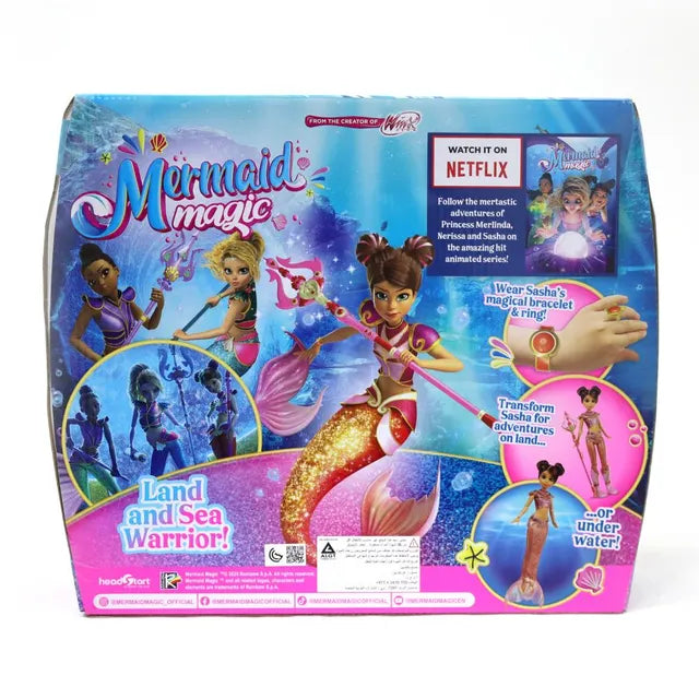 ميرميد ماجيك دمية ساشا المحاربة 23 سم دمى الشخصيات Mermaid Magic