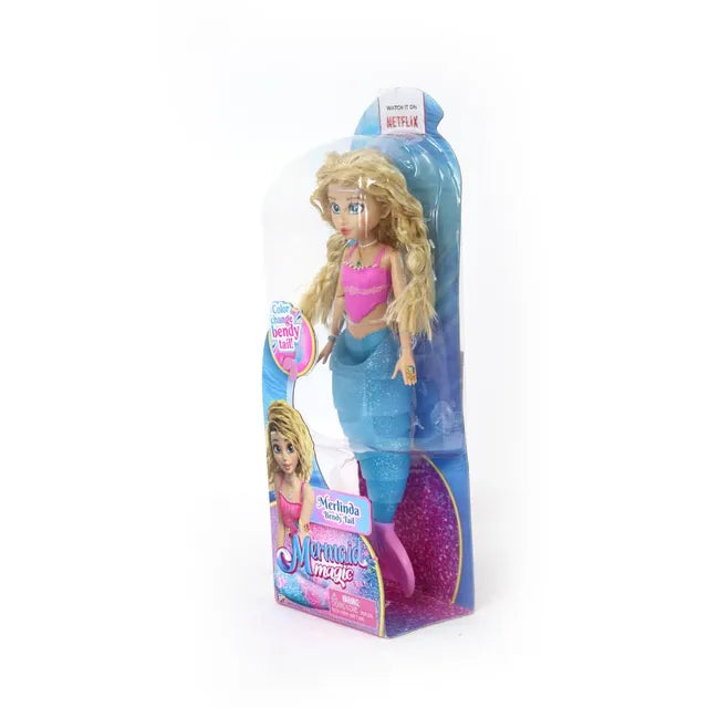 ميرميد ماجيك دمية ميرليندا بزعنفة متغيرة اللون دمى الشخصيات Mermaid Magic