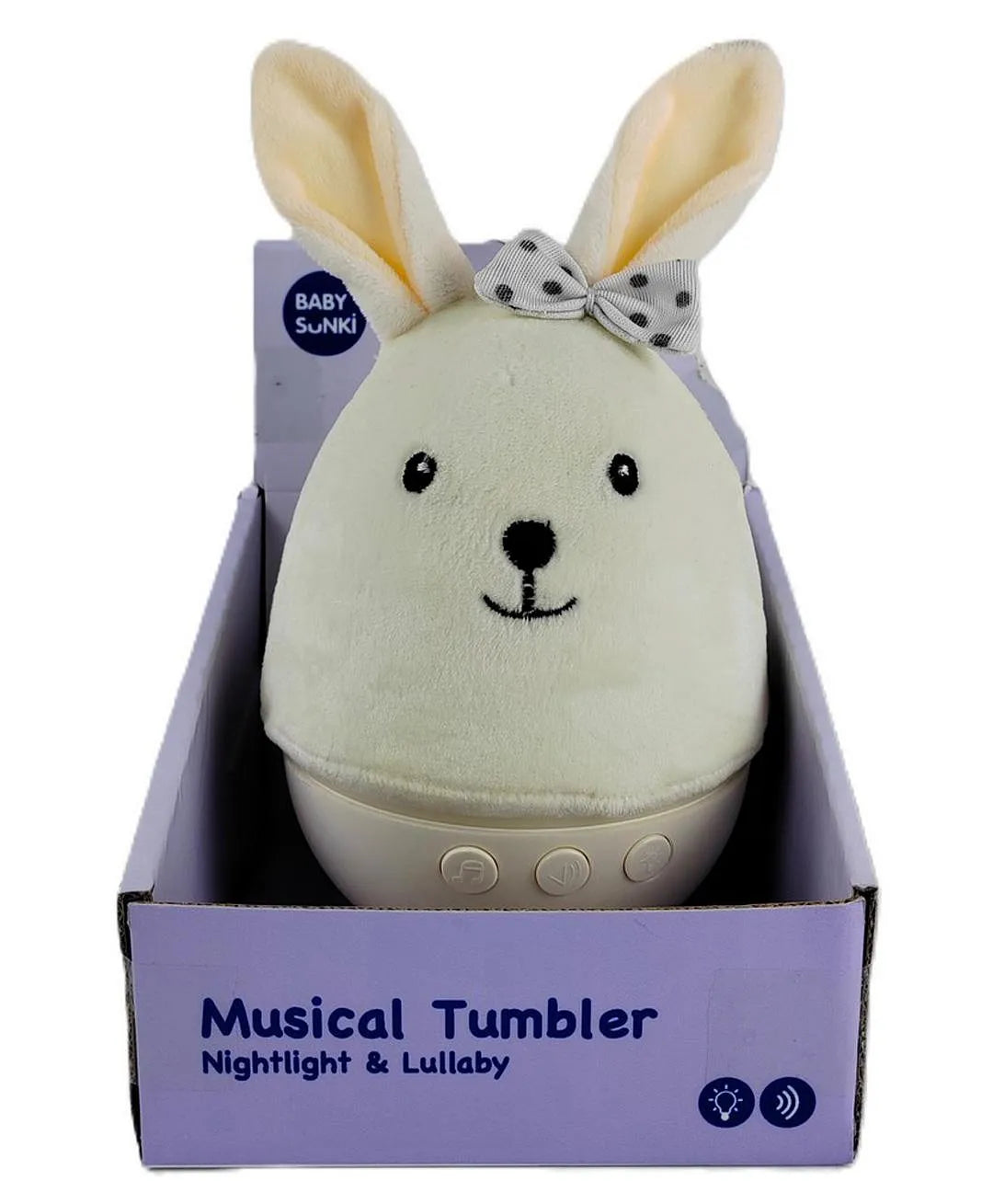 بيبي سانكي دمية الارنب الموسيقية 15 سم الالعاب القطنية Baby Sunki