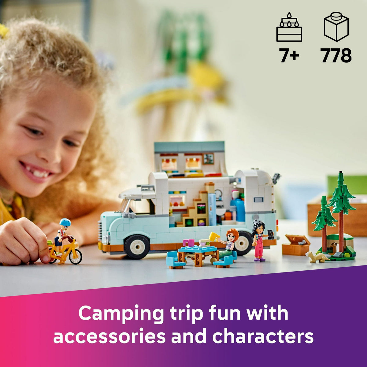 ليجو 42663 فريندز شاحنة تخييم الأصدقاء مكعبات التركيب LEGO