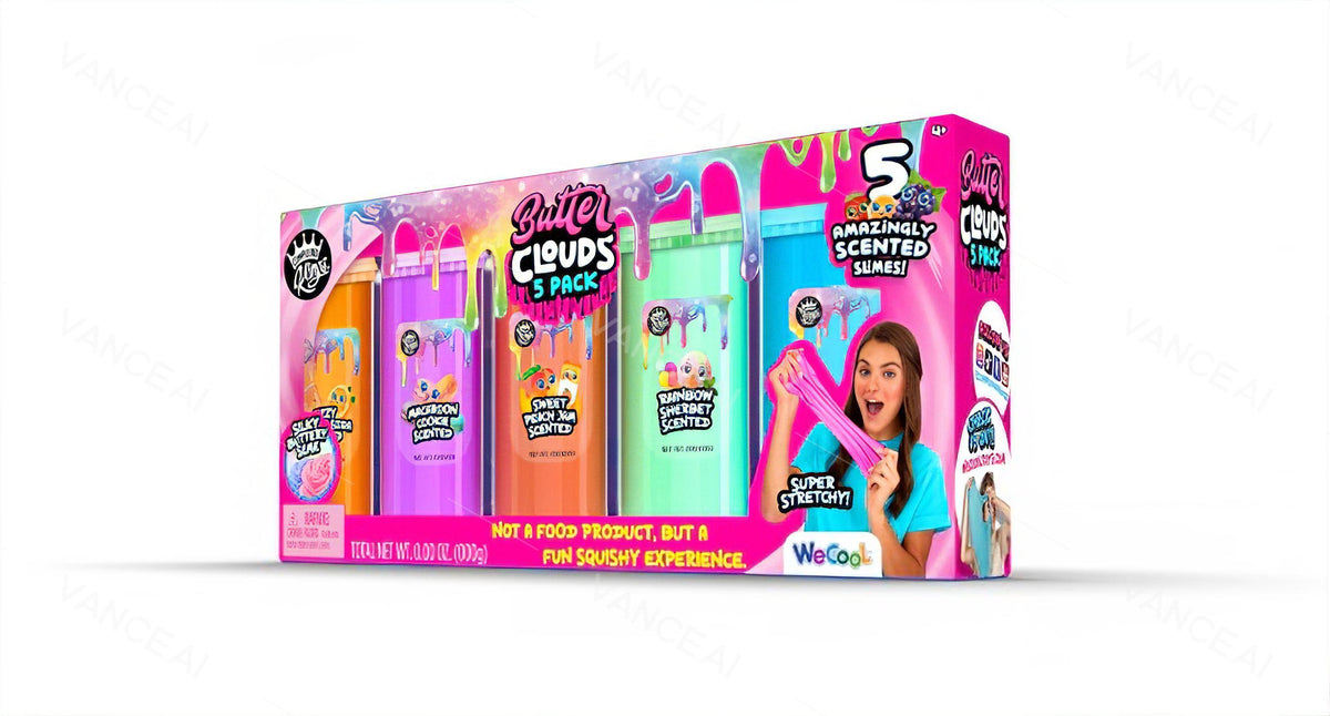 كومباوند كينجز لعبة سلايم ملون 5 عبوات سلايم Compound Kings