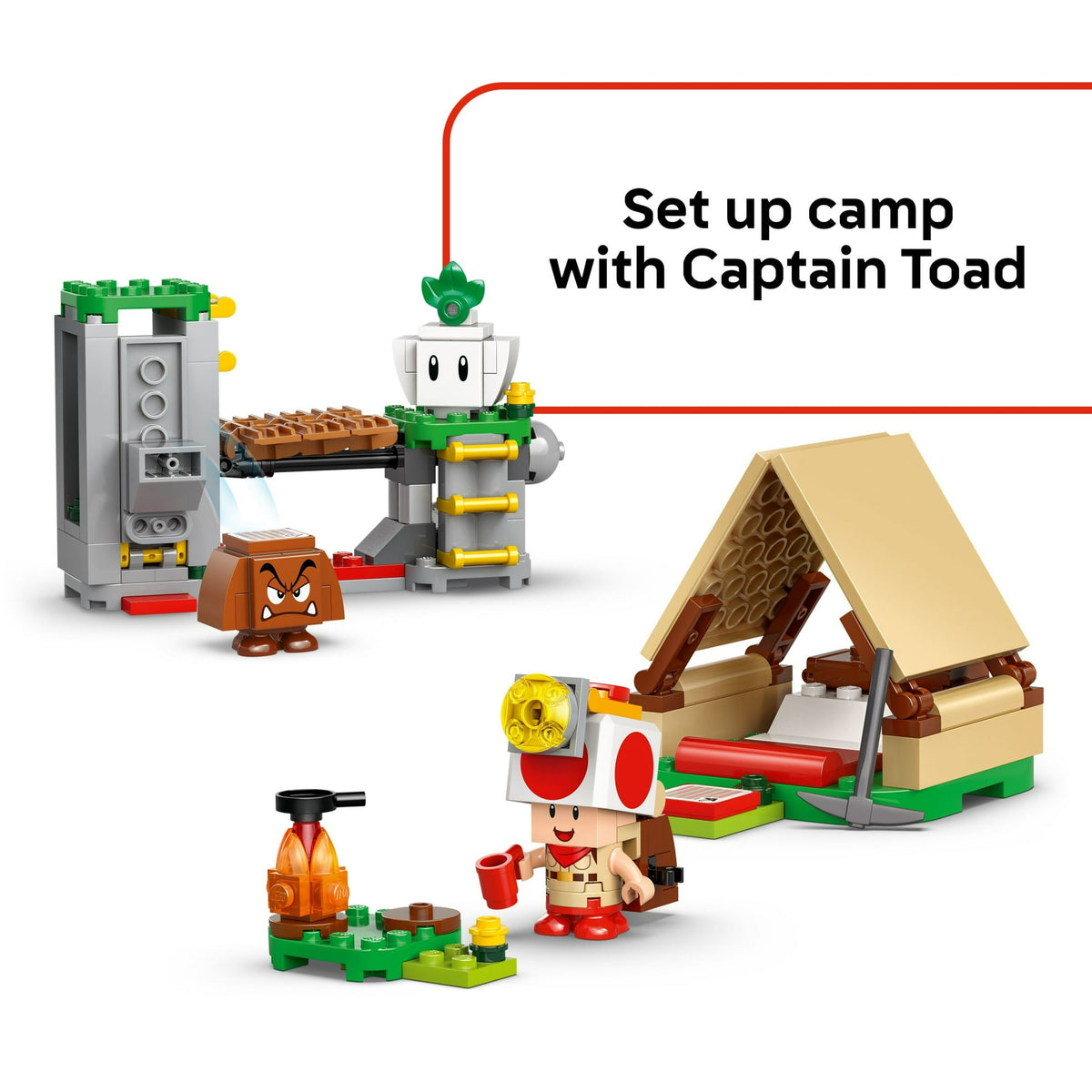 ليجو 72040 سوبر ماريو معسكر كابتن تود مكعبات التركيب LEGO