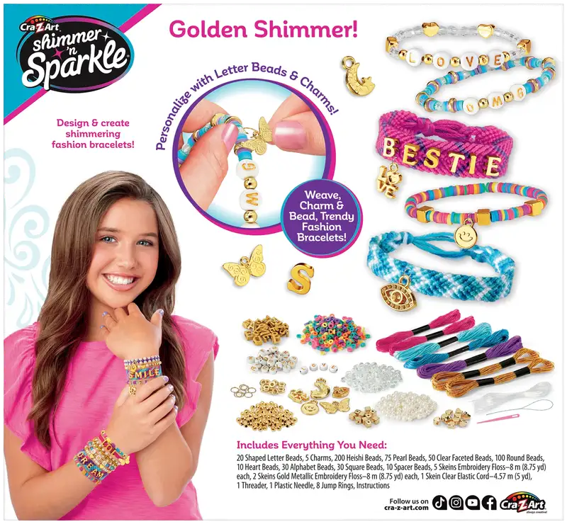 شيمر اند سباركل صنع الاساور العصرية المتلألئة الخرز والاكسسوارات Shimmer N Sparkle