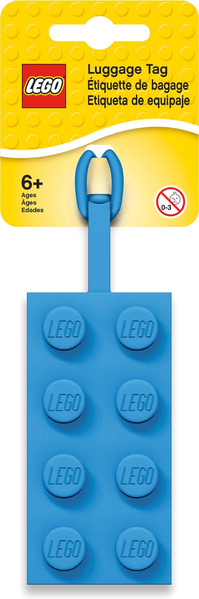 ليجو تعليقة علامة الأمتعة الزرقاء مكعبات التركيب LEGO