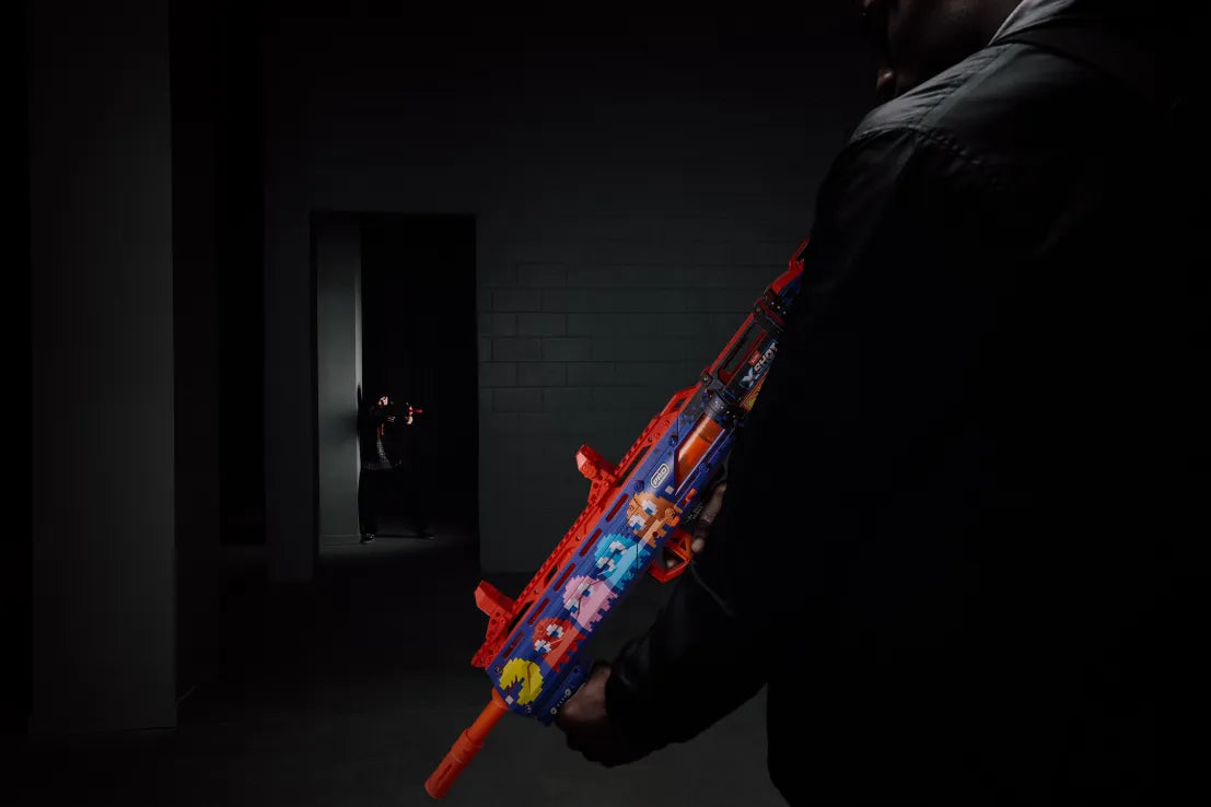 اكس شوت برو سكينز 40 طلقة باك مان مسدسات مطاطية Zuru