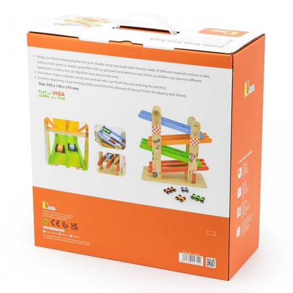 فيجا لعبة منحدر مضمار السباق المزدوج مركبات مع مسار VIGA
