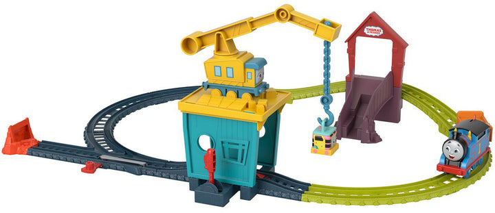 توماس قطار ومسارات أصلح الأصدقاء مركبات مع مسار Fisher-Price