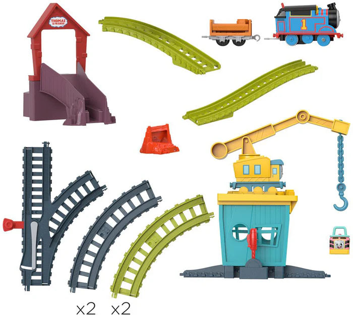 توماس قطار ومسارات أصلح الأصدقاء مركبات مع مسار Fisher-Price