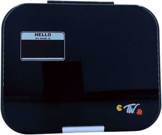 تايني ويل صندوق غذاء بنتو أسود 4 اقسام أدوات مدرسية Tiny Wheel