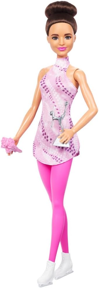باربي دمية متزلجة الجليد دمية مع اكسسوارات Barbie
