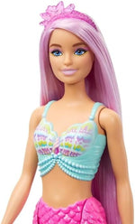 باربي دمية حورية البحر مع شعر زهري دمية مع اكسسوارات Barbie