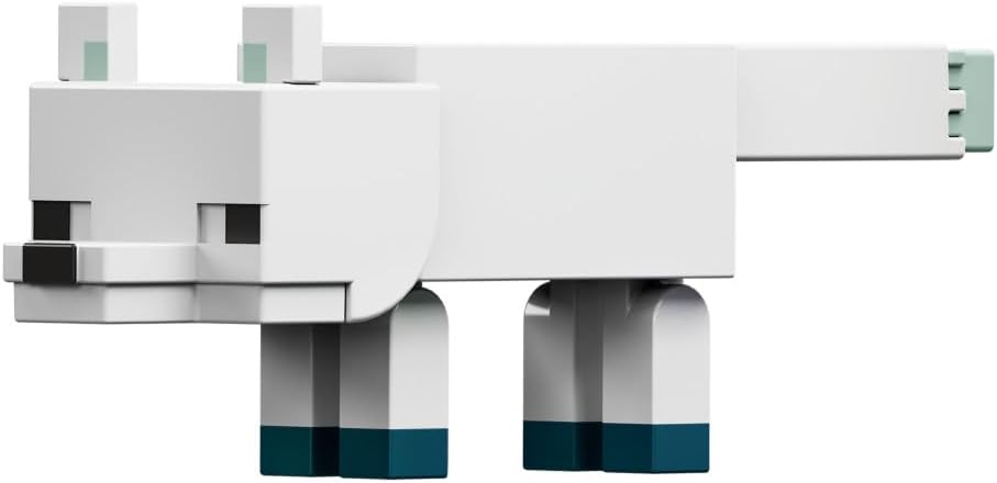 ماين كرافت مجسم الثعلب القطبي مجسمات الحيوانات Minecraft