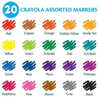 كرايولا أقلام تحديد ذات خطوط عريضة 8 قطع رسم و تلوين Crayola