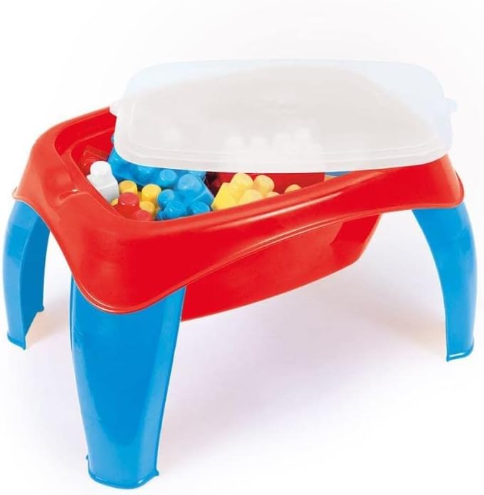 دولو طاولة أنشطة مع 30 قطعة مكعبات مكعبات التركيب Dolu